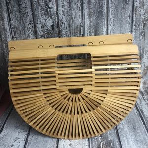 Woven Arc Bamboo Bag